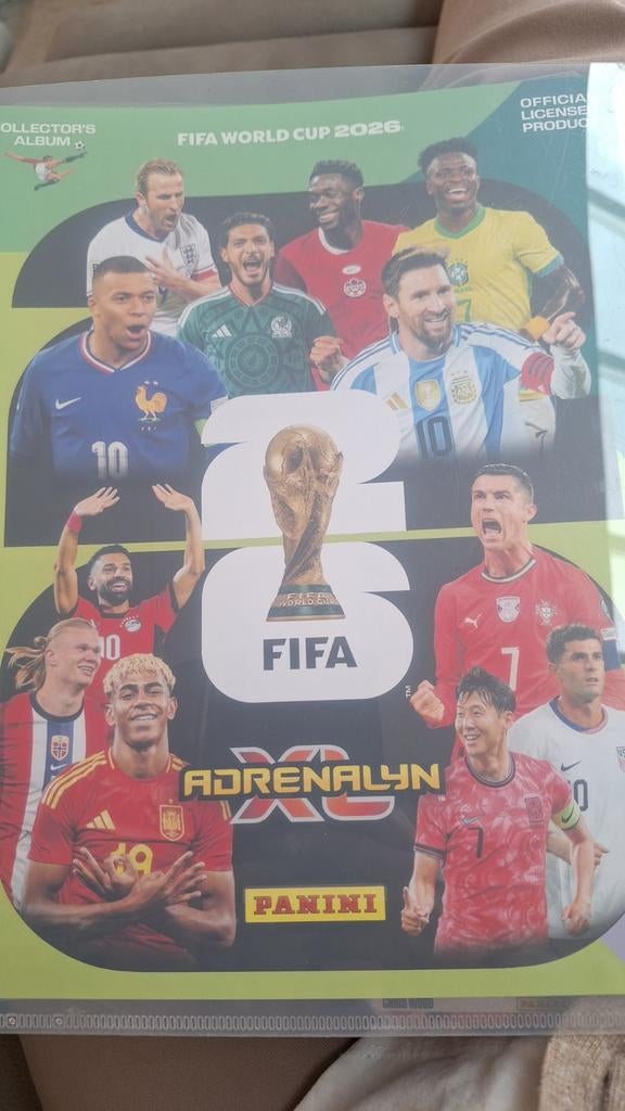 Panini FIFA World Cup 2026 Adrenalyn Collector's Album, Ophalen of Verzenden, Zo goed als nieuw, Buitenlandse clubs, Poster, Plaatje of Sticker