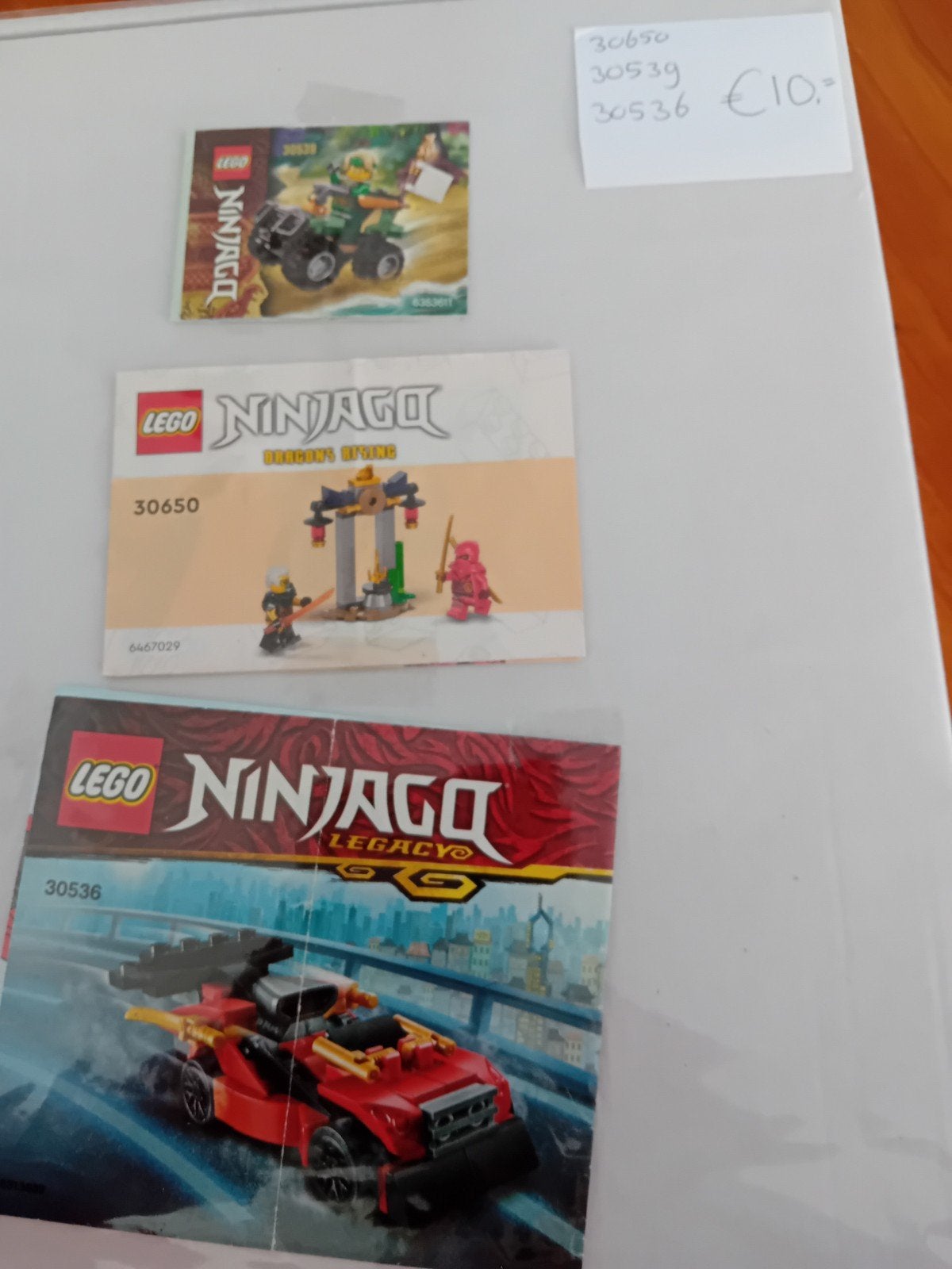 3 complete LEGO Ninjago sets (30650, 30539, 30536), Lego, Ophalen of Verzenden, Zo goed als nieuw, Compleet