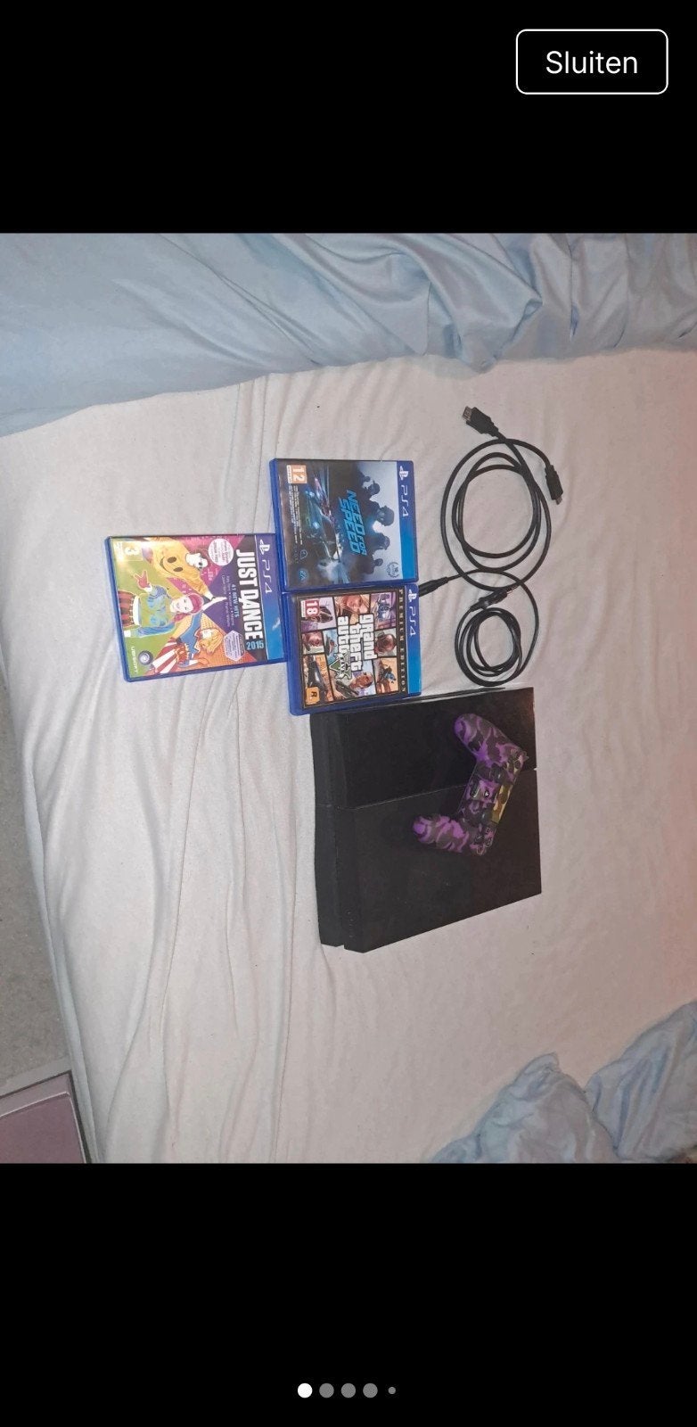 PlayStation 4 met controller en games, Ophalen of Verzenden, Met 1 controller, Original, Gebruikt