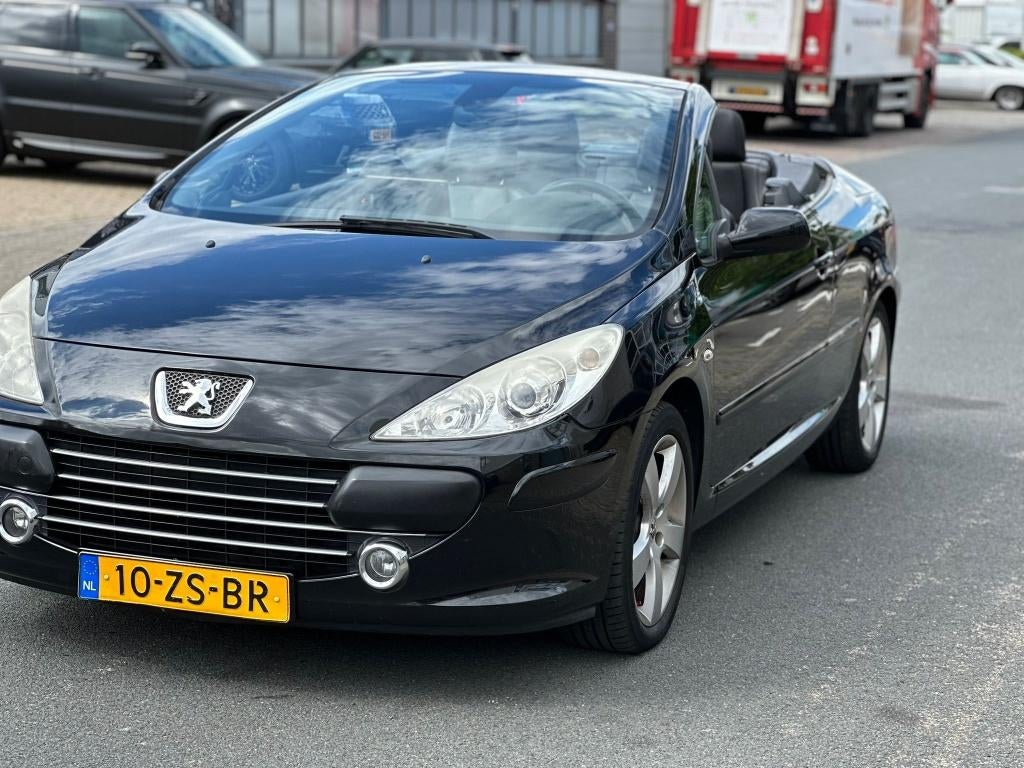 Peugeot 307 2.0 AUTOMAAT/APK/AIRCO/NAVI/CABRIOLET, Auto's, Zwart, 4 cilinders, Cabriolet, 4 stoelen