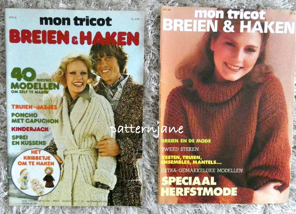 Breien: 5 x mon tricot breien/haken nr. 19, 48, 49, 50, 55, Verzenden, Gebruikt, Breien of Haken, Patroon of Boek