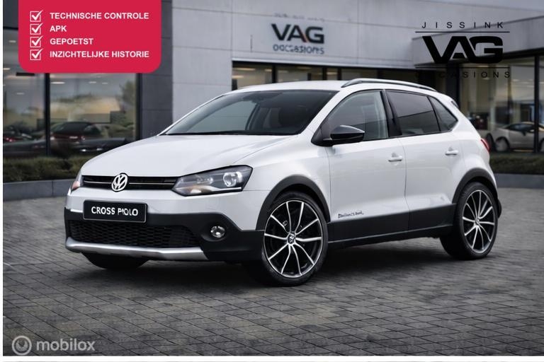 Volkswagen Polo 1.2 TSI Cross CarPlay PDC Stoelverwarming, Euro 5, Zwart, Wit, Handgeschakeld