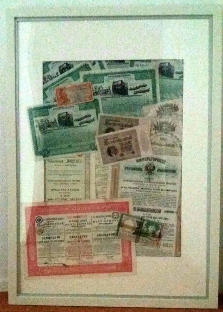 aandelen en valuta biljetten, vintage., Ophalen of Verzenden, Gebruikt