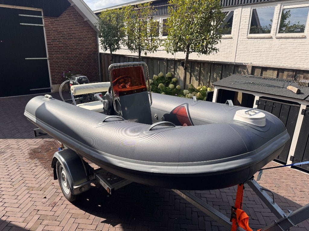 RIB 360 console VALMEX-HEYTEX 20pk Suzuki met trailer, Watersport en Boten, Rubberboten, 10 cm, 4 m, Ophalen of Verzenden, Zo goed als nieuw