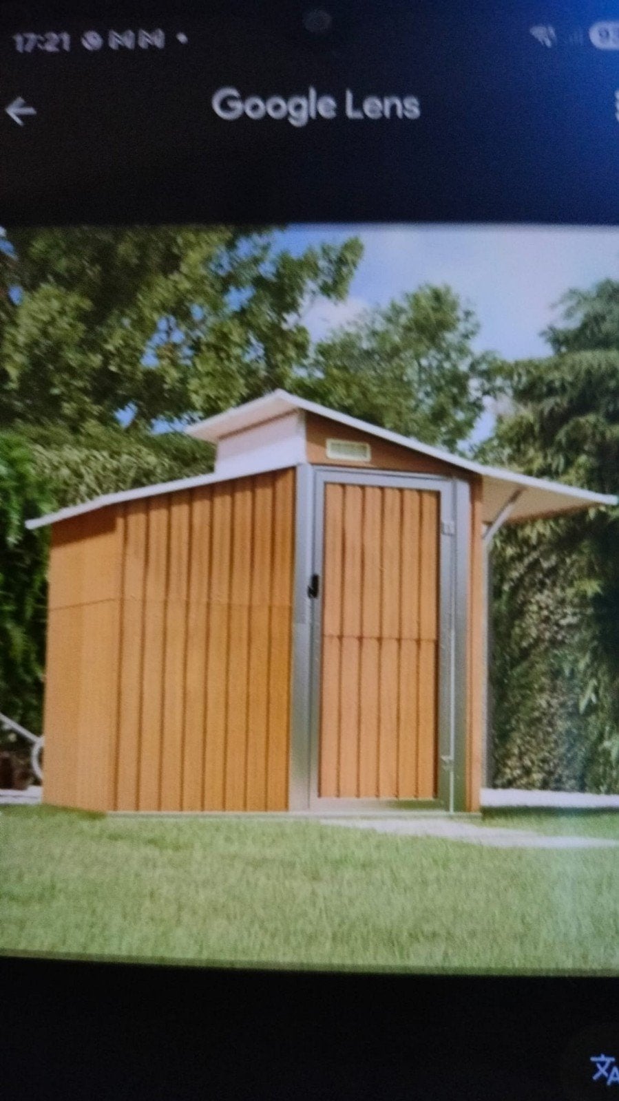 Tuinschuur 270x130x208,5 cm, Tuin en Terras, Tuinhuizen, Ophalen, Metaal, Schuur, Zonder ramen