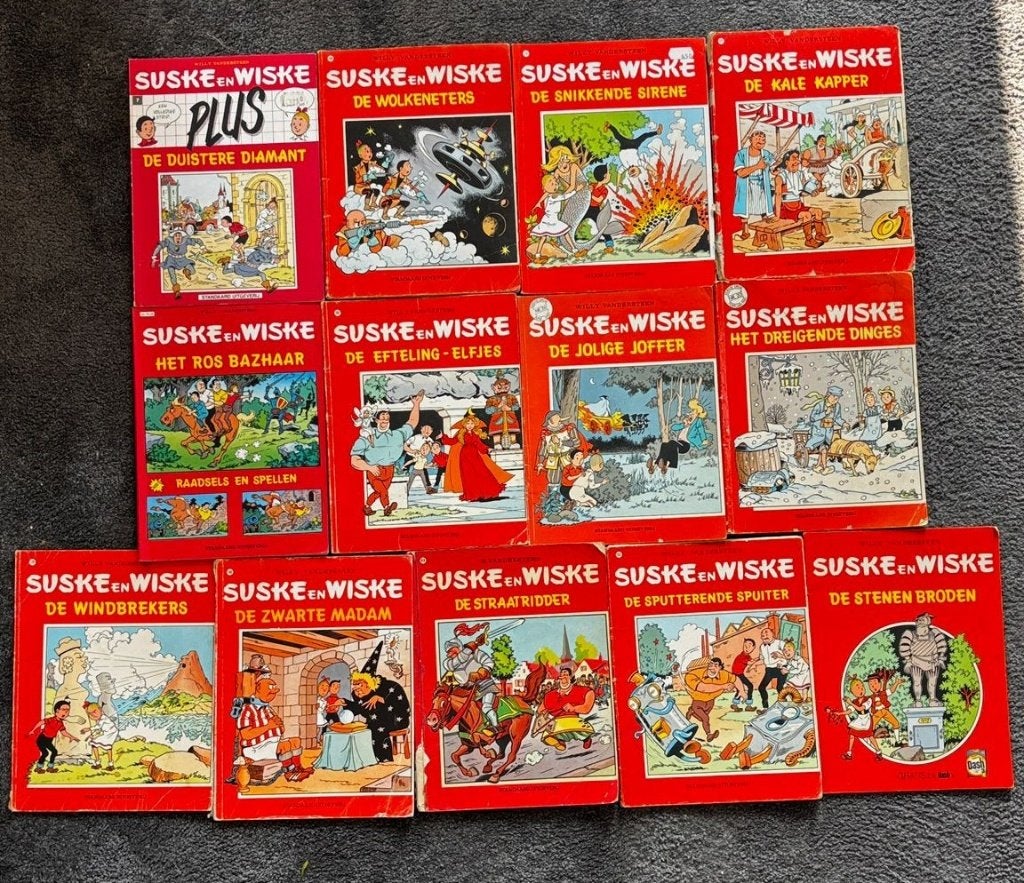 Suske en wiske Hardcover en softcover Stripboeken, Gelezen, Willy Vandersteen, Ophalen of Verzenden, Meerdere stripboeken