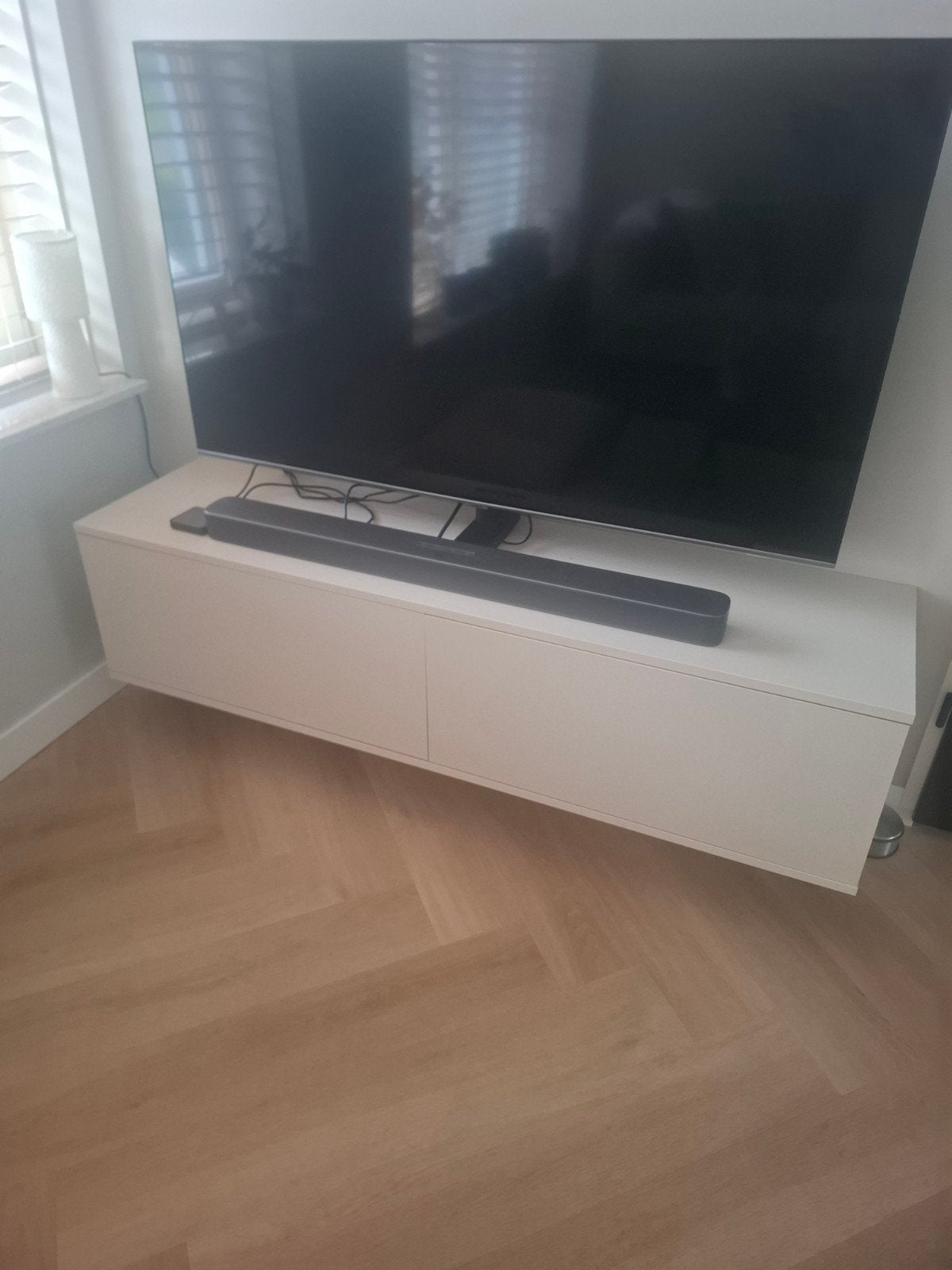 Japandi stijl beige meubel 140 cm, Overige materialen, 150 tot 200 cm, Ophalen of Verzenden, Zo goed als nieuw