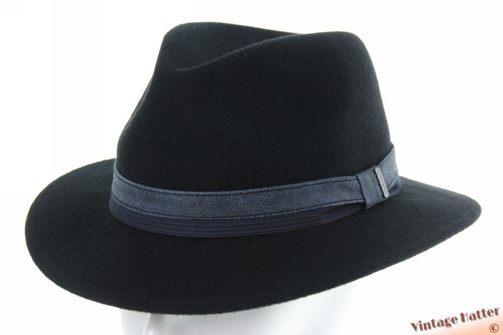 Outdoor gleufhoed Stetson Traveller zwart wol M, L, XL nieuw, Kleding | Heren, Hoeden en Petten, 60 cm (XL, 7½ inch) of meer, Stetson