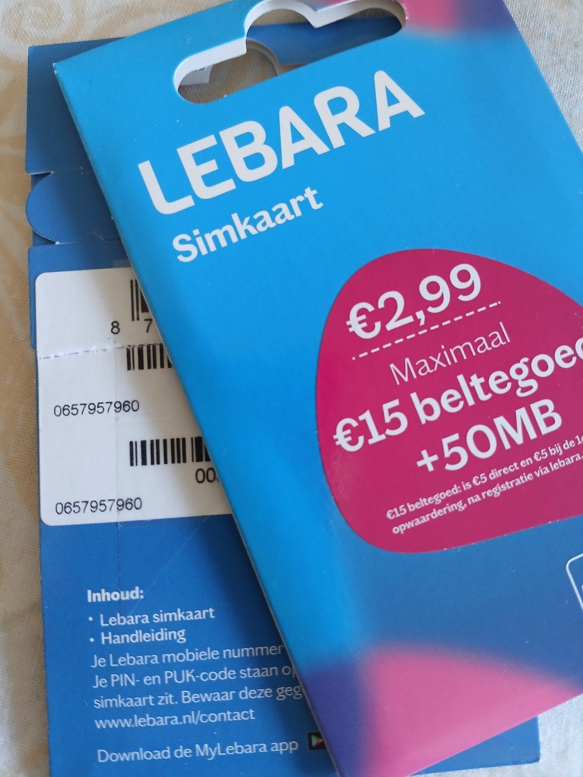MOOI NUMMER 06-579-579-60, Ophalen of Verzenden, Nieuw, KPN, Simkaart