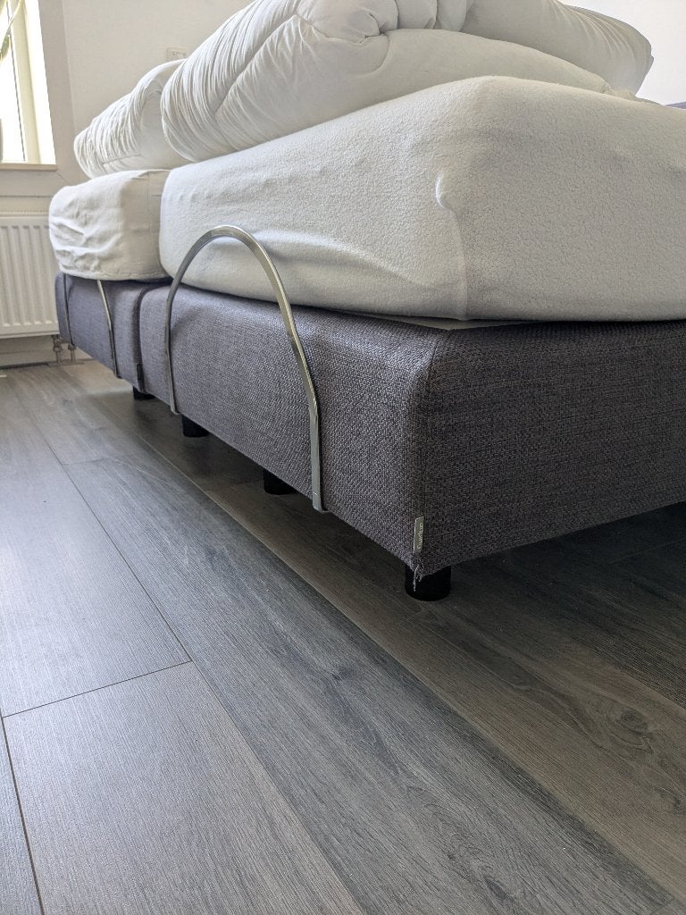 Boxspring 2 persoons, Ophalen, 210 cm, Tweepersoons, Zo goed als nieuw