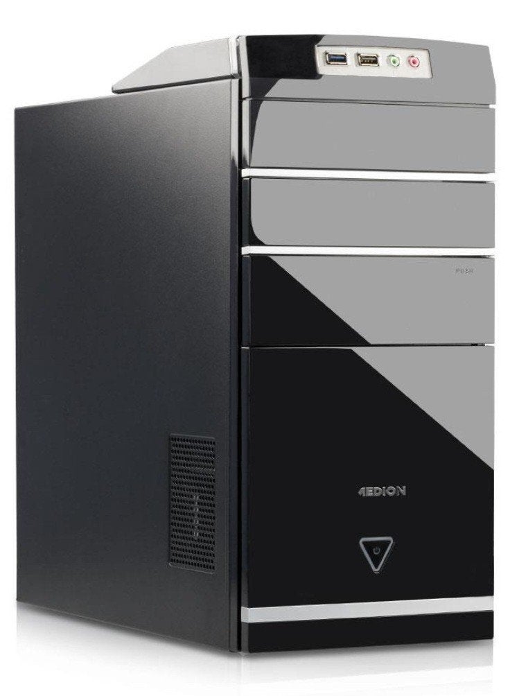 Medion Akoya MS7728  PC - Zwart WIN 11, Met monitor, Ophalen of Verzenden, Zo goed als nieuw, HDD