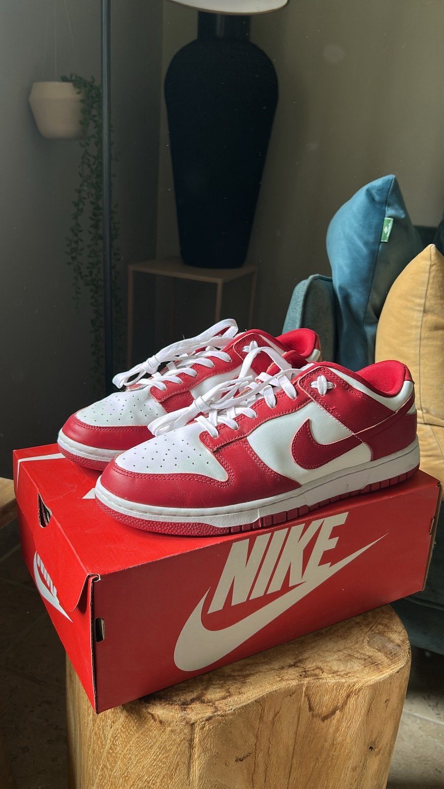 Nike Dunk Low Retro Red Maat 46, Ophalen of Verzenden, Zo goed als nieuw, Overige kleuren