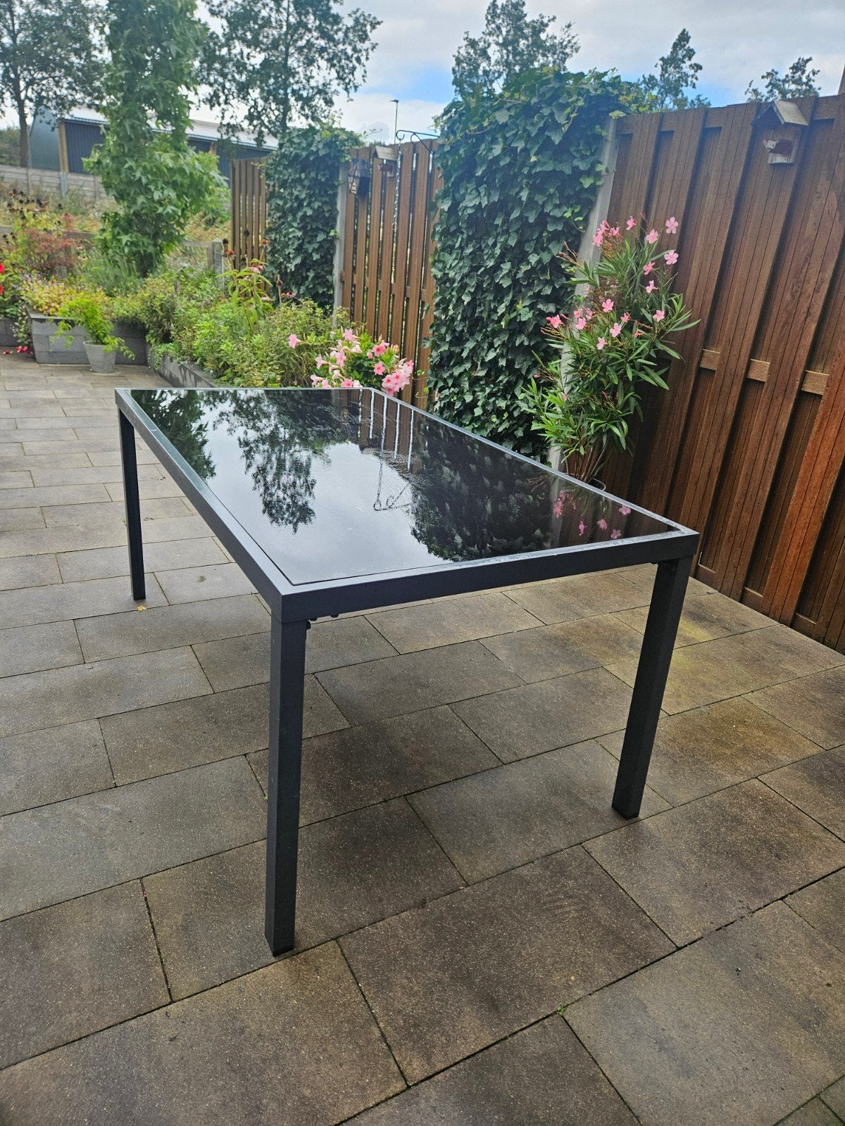 tuintafel, Tuin en Terras, Tuintafels, Ophalen, Gebruikt, Rechthoekig, Aluminium