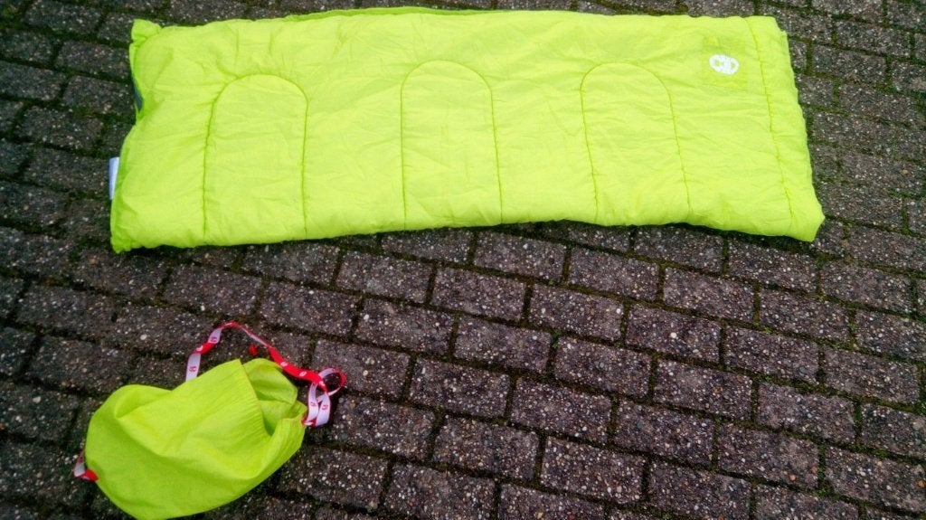 Coleman glow-in-the-dark slaapzak, Caravans en Kamperen, Ophalen, Gebruikt