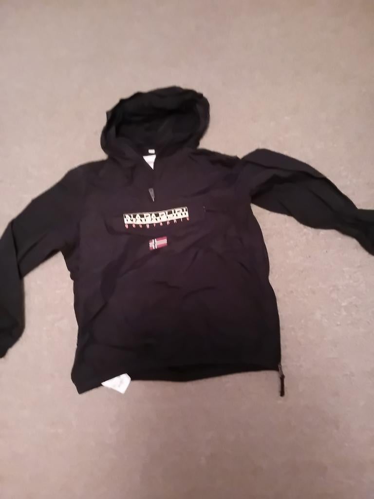 Napapijri windbreaker maat 152 zwart, Ophalen of Verzenden, Gebruikt, Napapijri, Jongen of Meisje