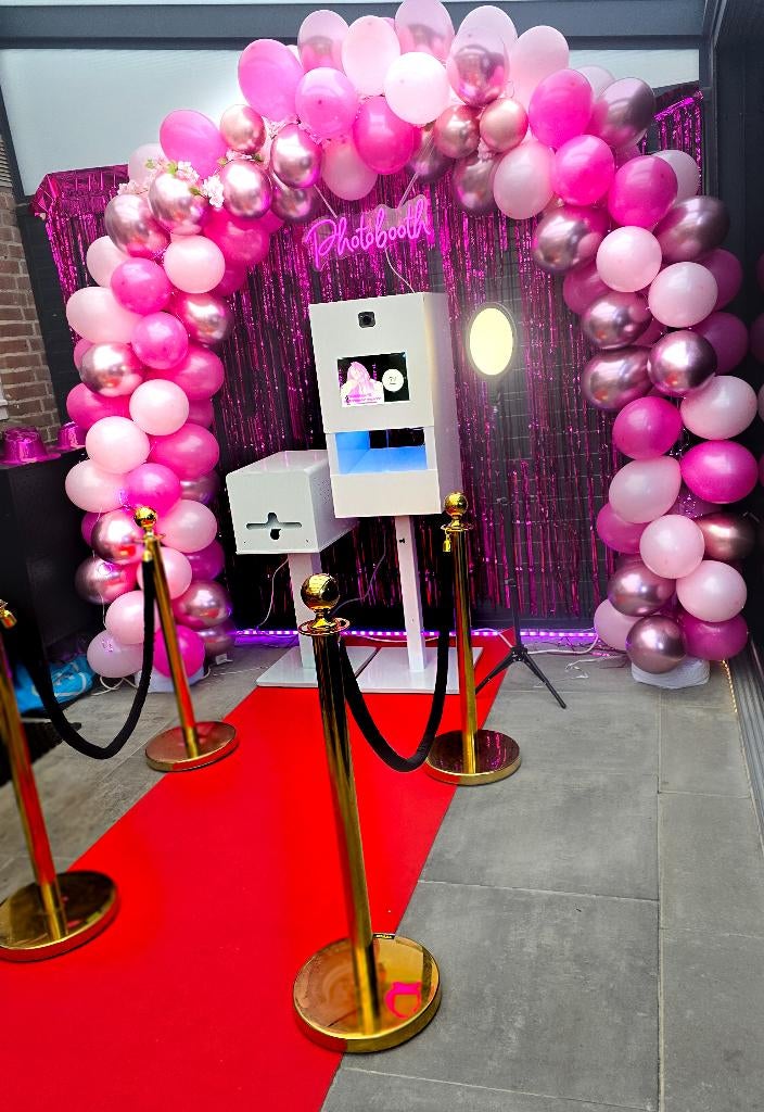 Photobooth met onbeperkt printen, Hobby en Vrije tijd, Feestartikelen | Verhuur, Verzenden, Nieuw, Overige