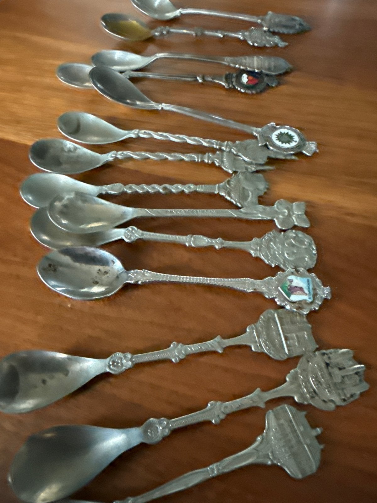 Vintage theelepeltjes verzameling, Ophalen