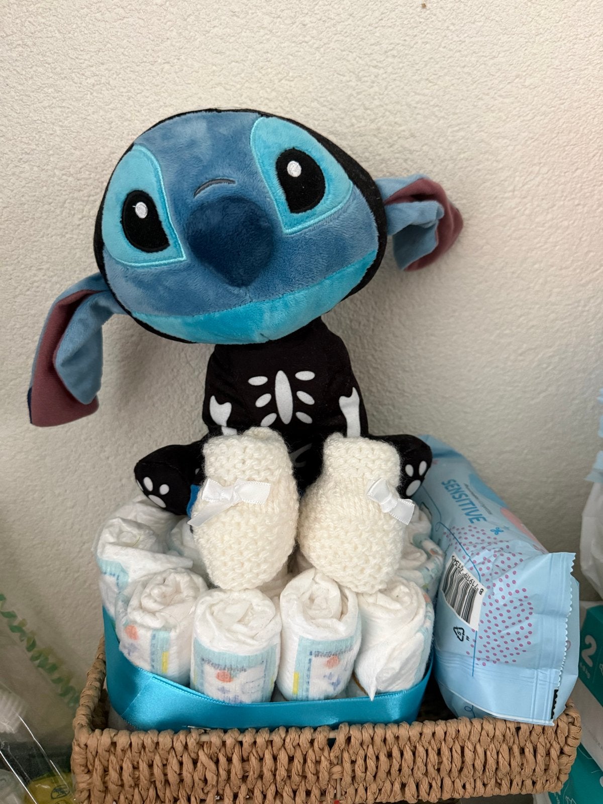 Lief Kraamcadeaupakket: Stitch Knuffel & Baby Essentials, Ophalen, Nieuw, Kraamcadeau