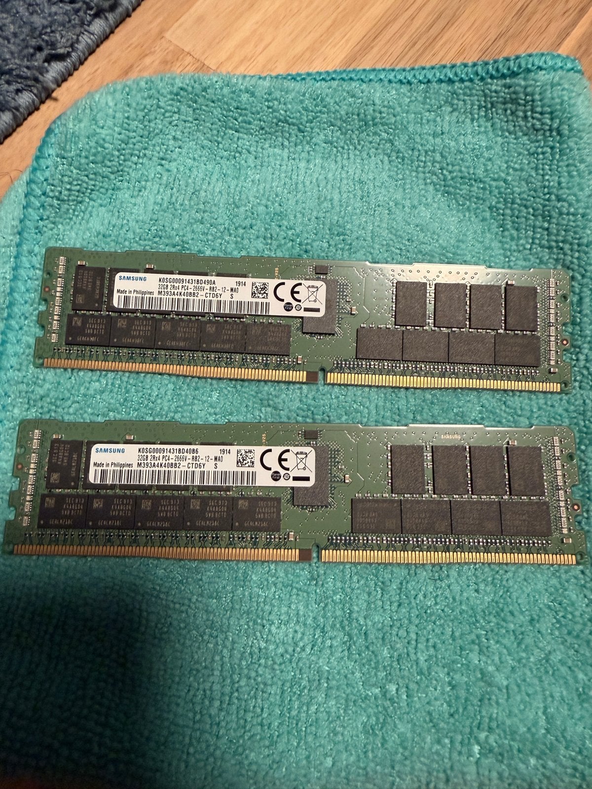 Samsung 64GB DDR4 RAM PC4-2666V Geheugen, Computers en Software, RAM geheugen, Gebruikt, Server, DDR4, Ophalen of Verzenden