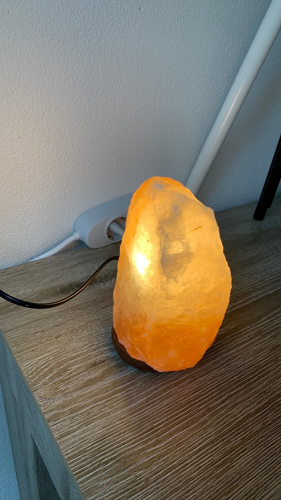 Zoutlamp, Ophalen