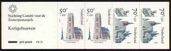 Nederland Postzegelboekje 31 postfris, Postzegels en Munten, Ophalen of Verzenden, Na 1940, Postfris