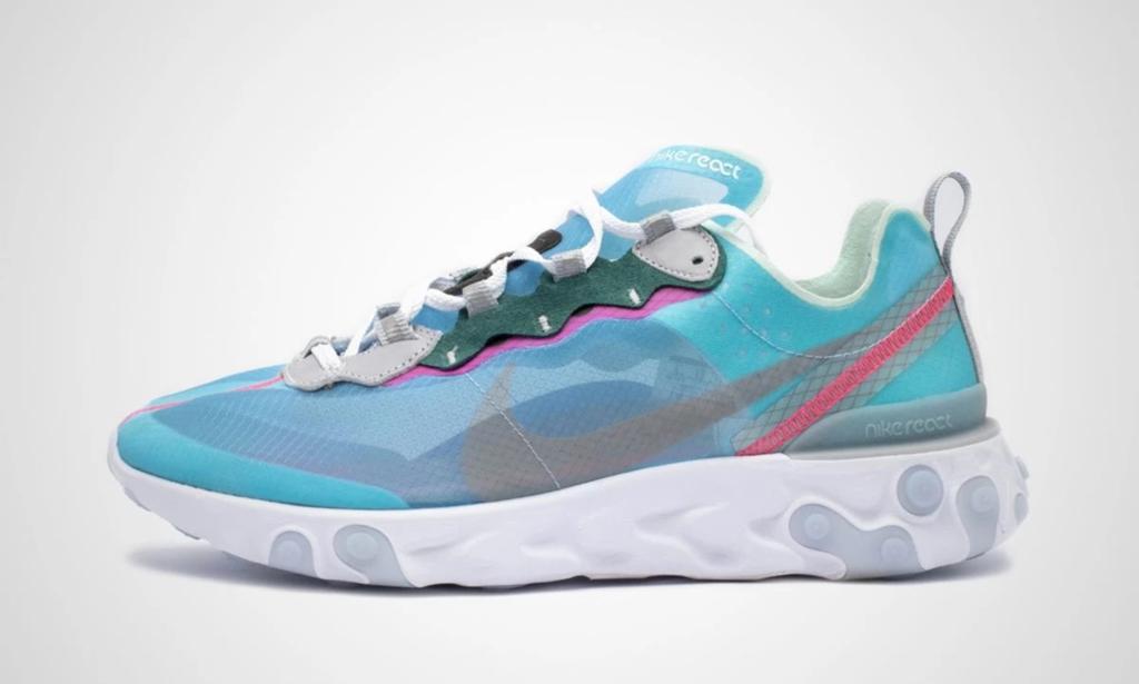 Nieuw Nike React Element 87 Sneakers 41 US 8 Patta, Blauw, Nieuw, Ophalen of Verzenden, Sneakers of Gympen