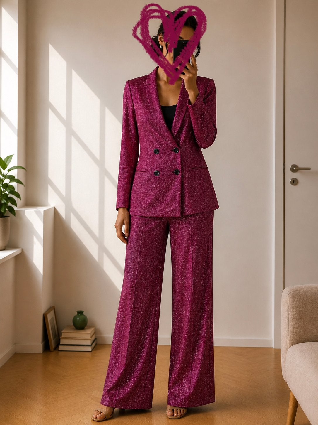 Most Wanted roze glitterpak maat S/M - Feestelijk!, Ophalen of Verzenden, Kleding, Maat 36 (S), Overige thema's