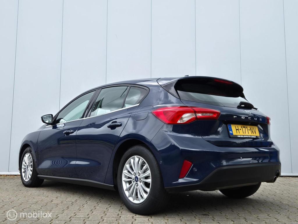 FORD FOCUS 1.0 ECOBOOST TITANIUM AUTOMAAT/KEYLESS/CAMERA/LED, 125 pk, Gebruikt, Euro 6, Blauw