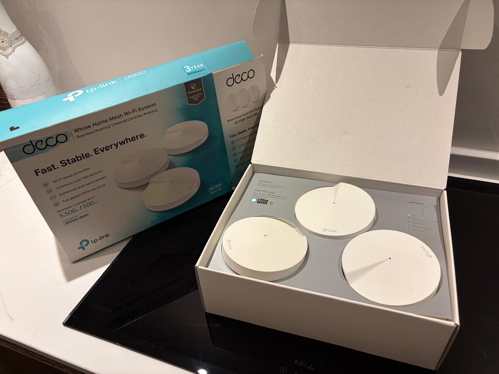 TP-Link Deco M5(3-pack) wifi-versterkers, Computers en Software, WiFi-versterkers, Ophalen of Verzenden