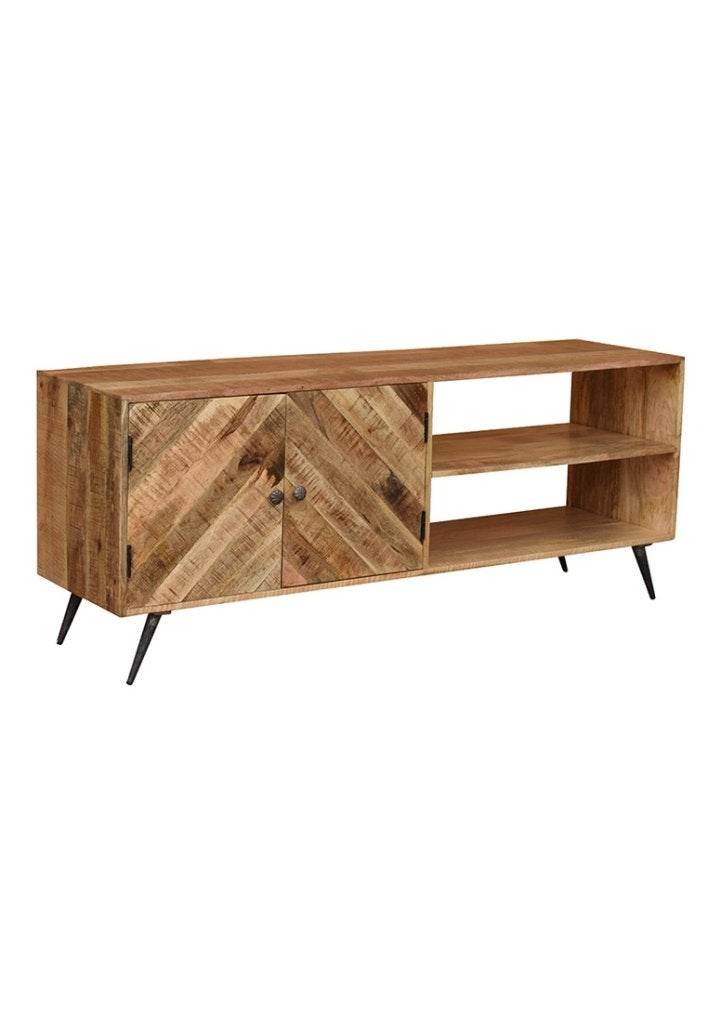 OHNO Furniture Reggie Tv-kast - Zwart, Niet ingevuld, Met deur(en), Niet ingevuld, Nieuw