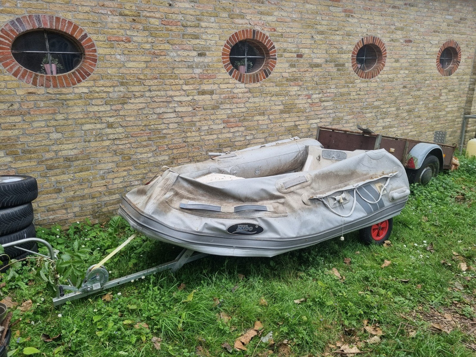 Polyester rib lek zonder kar, Watersport en Boten, Ophalen, Overige typen, Twee personen, Gebruikt