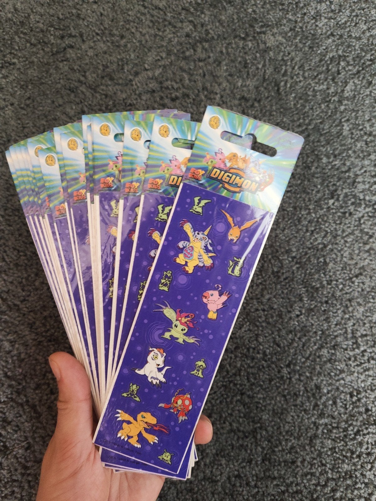 vintage digimon Stickers - Nieuw in verpakking 19 stuks, Ophalen of Verzenden, Nieuw, Meerdere stickers