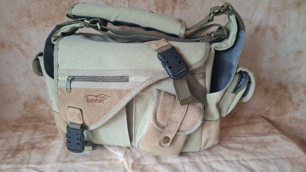 kalahari K31 fototas met veel bergruimte, nieuw, Overige merken, Verzenden, Nieuw, Beige