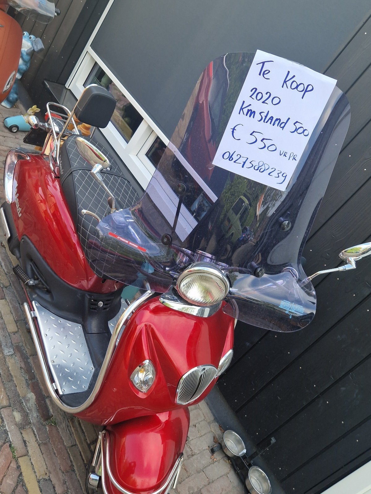 Twee scooters: rood (2020) en oranje (2019) samen 600 euro, Ophalen, Gebruikt, Benzine