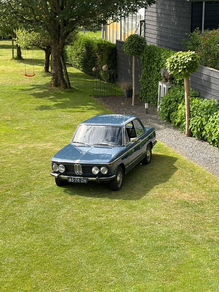 BMW 1802, benzine, bouwjaar 1973,  blauw, Auto's, BMW, 1766 cc, 4 cilinders, Blauw, Origineel Nederlands