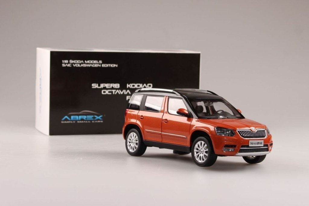 Schaalmodel Skoda Yeti orange metallic, Hobby en Vrije tijd, Ophalen of Verzenden, Nieuw, Auto
