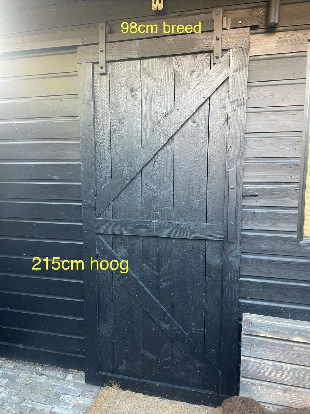 Barndeur • loftdeur • schuifdeur • schuurdeur • douglas, Ophalen, Gebruikt, 80 tot 100 cm, Buitendeur