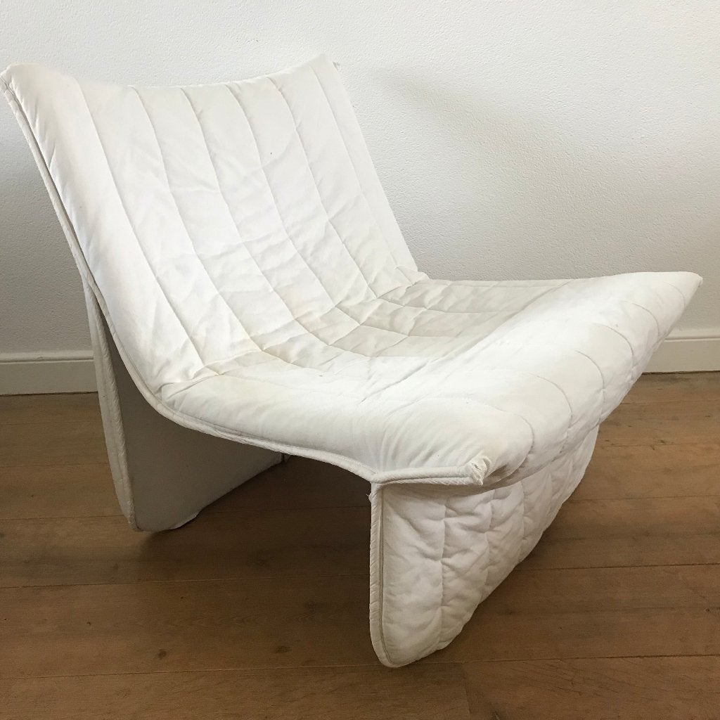 Kebe Niels S Bendtsen Ribbon chair fauteuil stoel vintage, Ophalen, Gebruikt, 75 tot 100 cm, Nvt