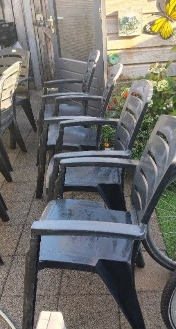 Tuinstoelen  Hartman, Ophalen, Gebruikt, Kunststof, Stapelbaar