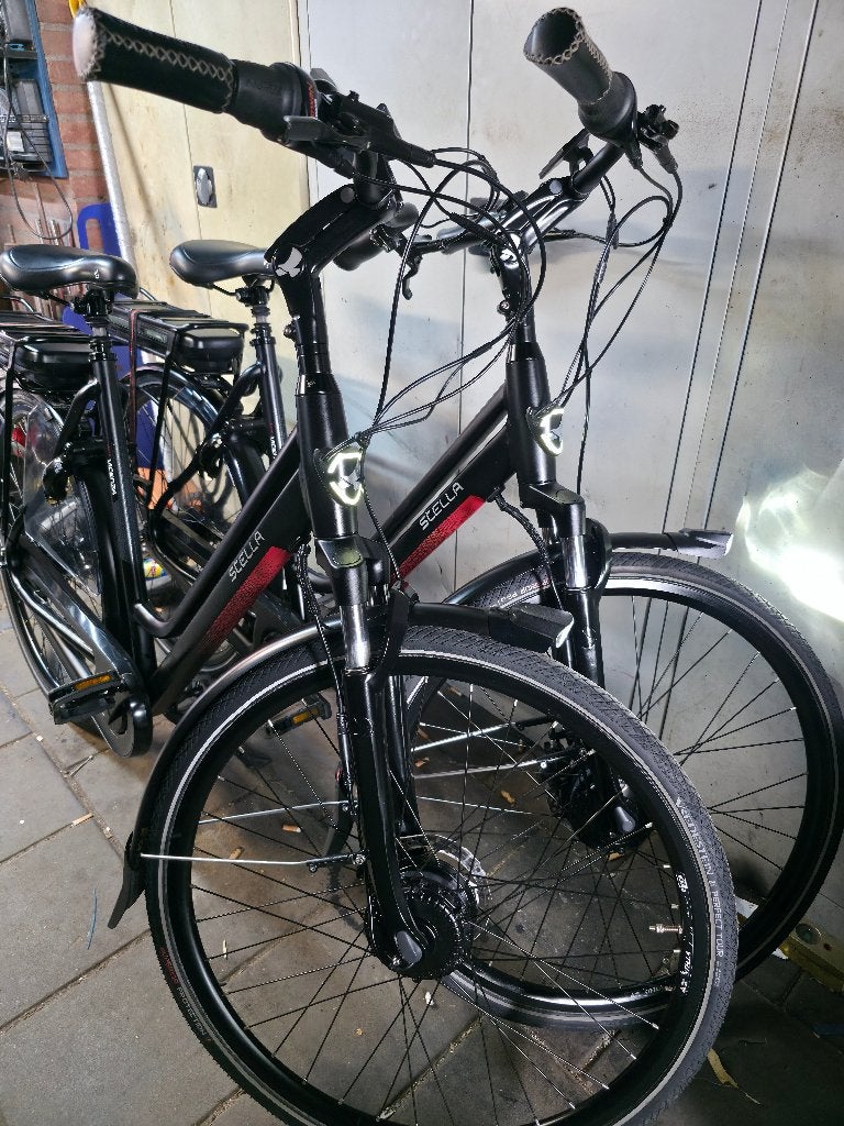 Stella vicenza hele nette set elektrische fiets en, 53 tot 56 cm, Versnellingen, Zo goed als nieuw, Schijfrem