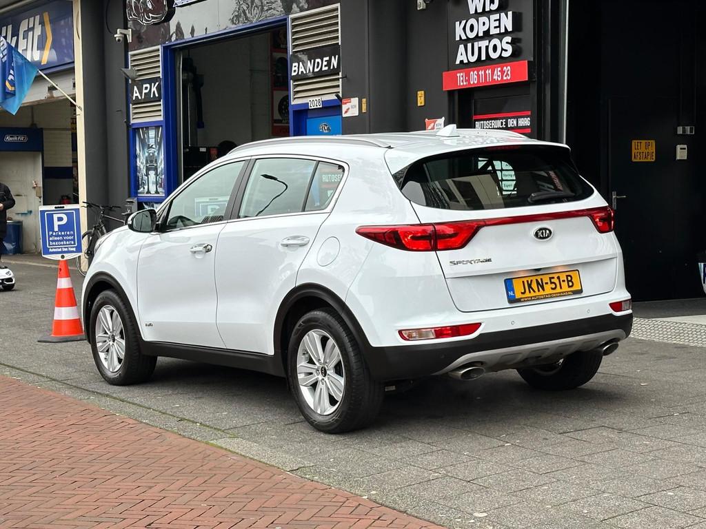 Kia SPORTAGE 1.6 T-GDI 4WD DynamicLine Aut Navi Clima Camera, Auto's, Stof, Gebruikt, 4 cilinders, Wit