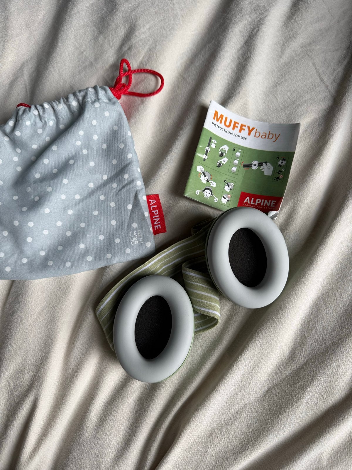Alpine Muffy Baby oordoppen oorkappen, Kinderen en Baby's, Overige Kinderen en Baby's, Ophalen of Verzenden, Zo goed als nieuw