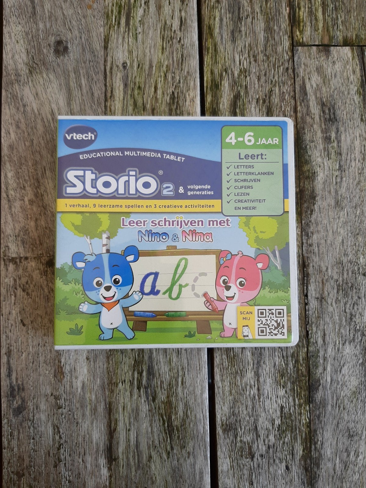 vtech storio 2 leer schrijven met nino en nina, Ophalen of Verzenden, Zo goed als nieuw