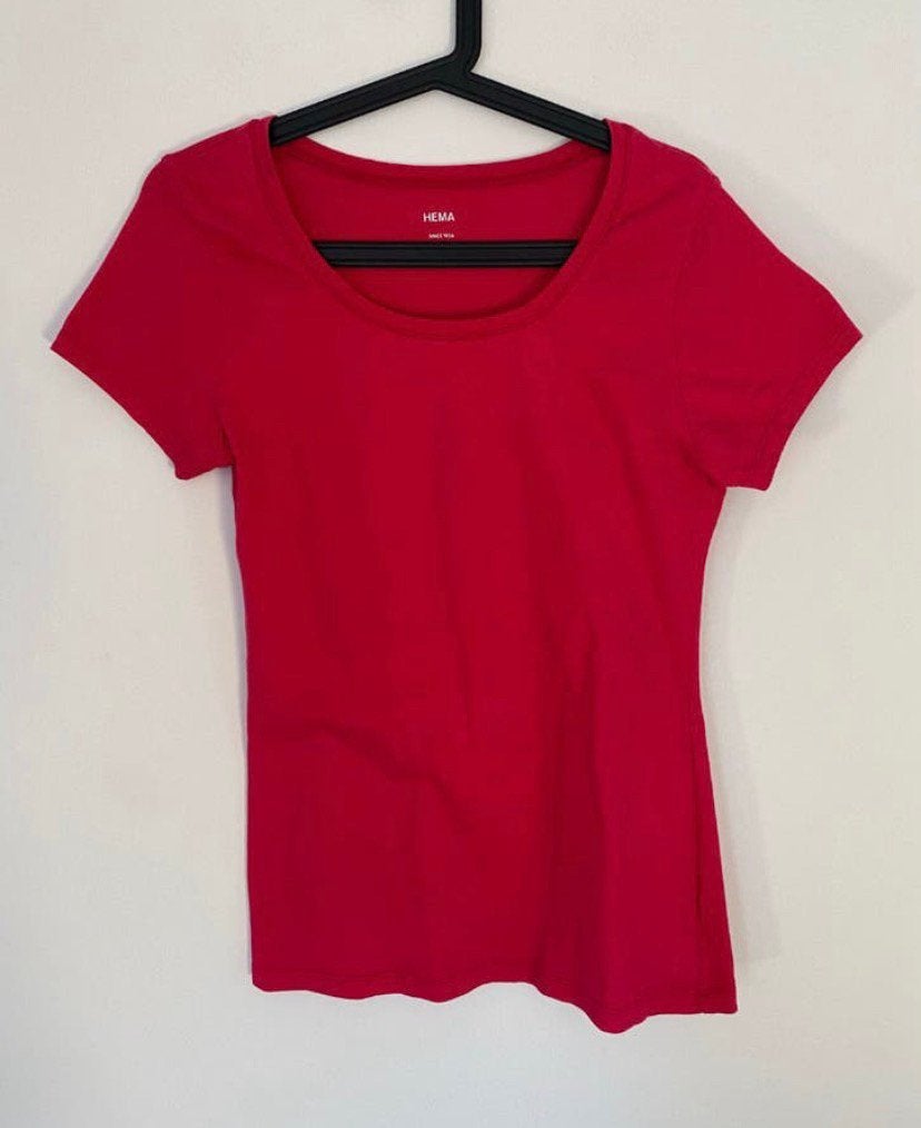 Dames shirt, maat L roze, Verzenden, Maat 42/44 (L), Zo goed als nieuw, Korte mouw