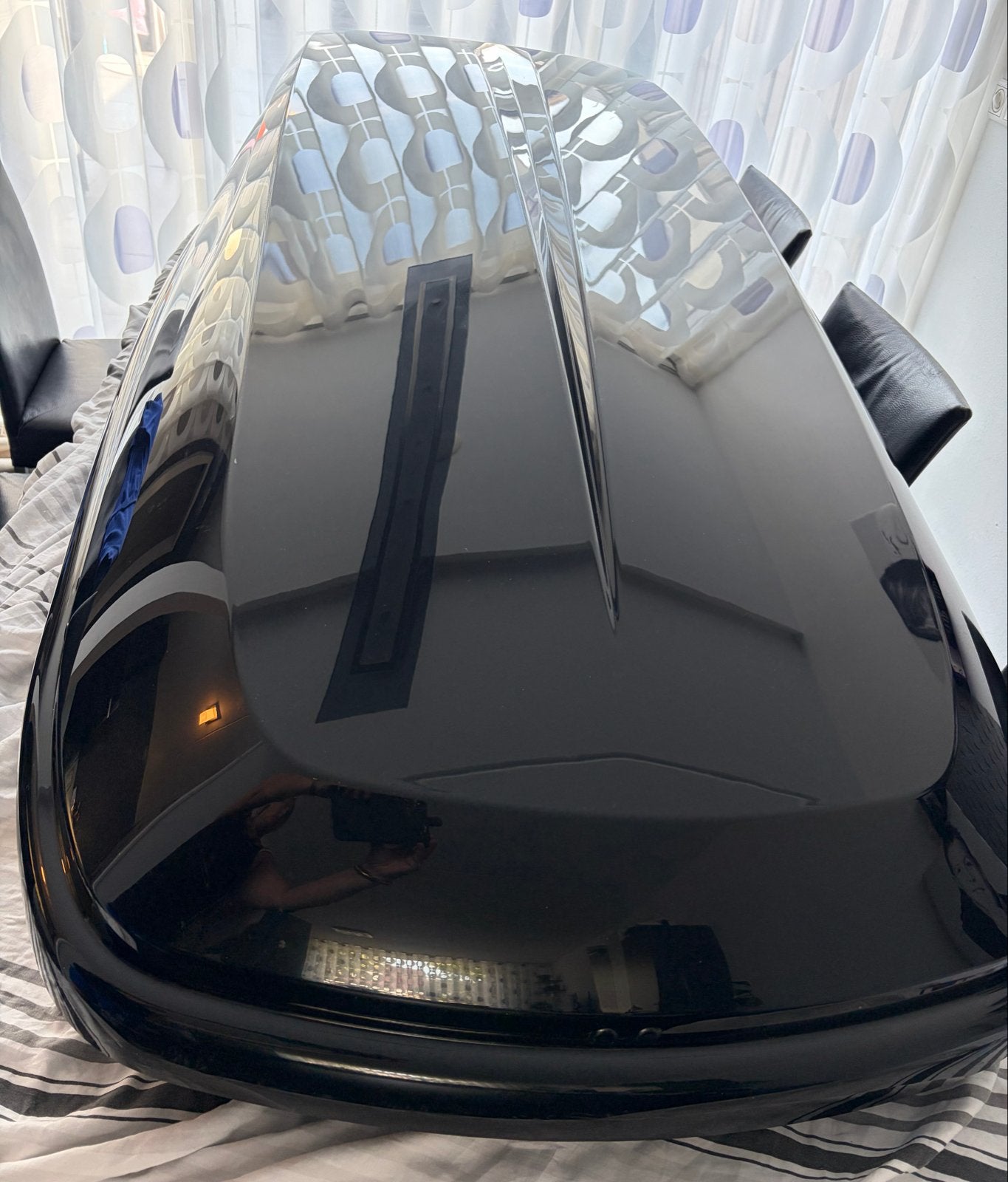 Hapro carver Dakkoffer Zwart - 430 liter, Auto diversen, Dakkoffers, Ophalen, Zo goed als nieuw