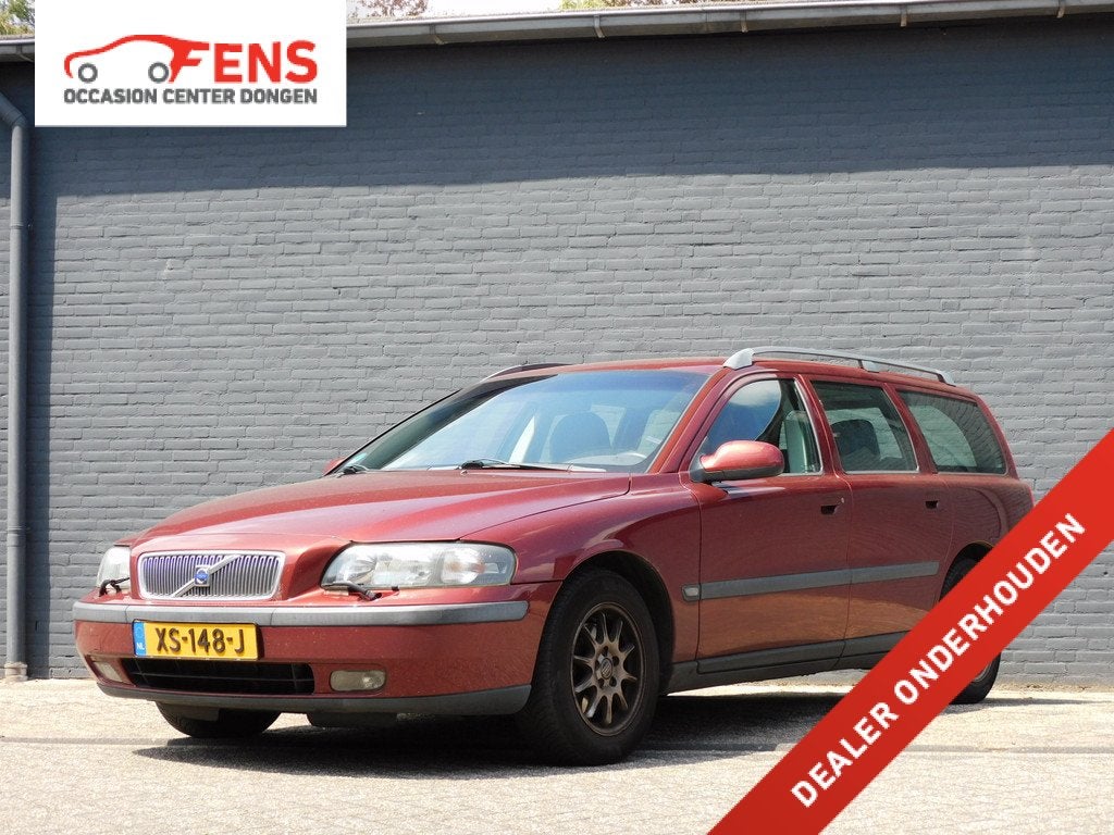 Volvo V70 2.4 Comfort Line DEALER ONDERHOUDEN! RIJD PERFECT!, Auto's, Oldtimers, Stof, Zwart, 11 km/l, 2435 cc