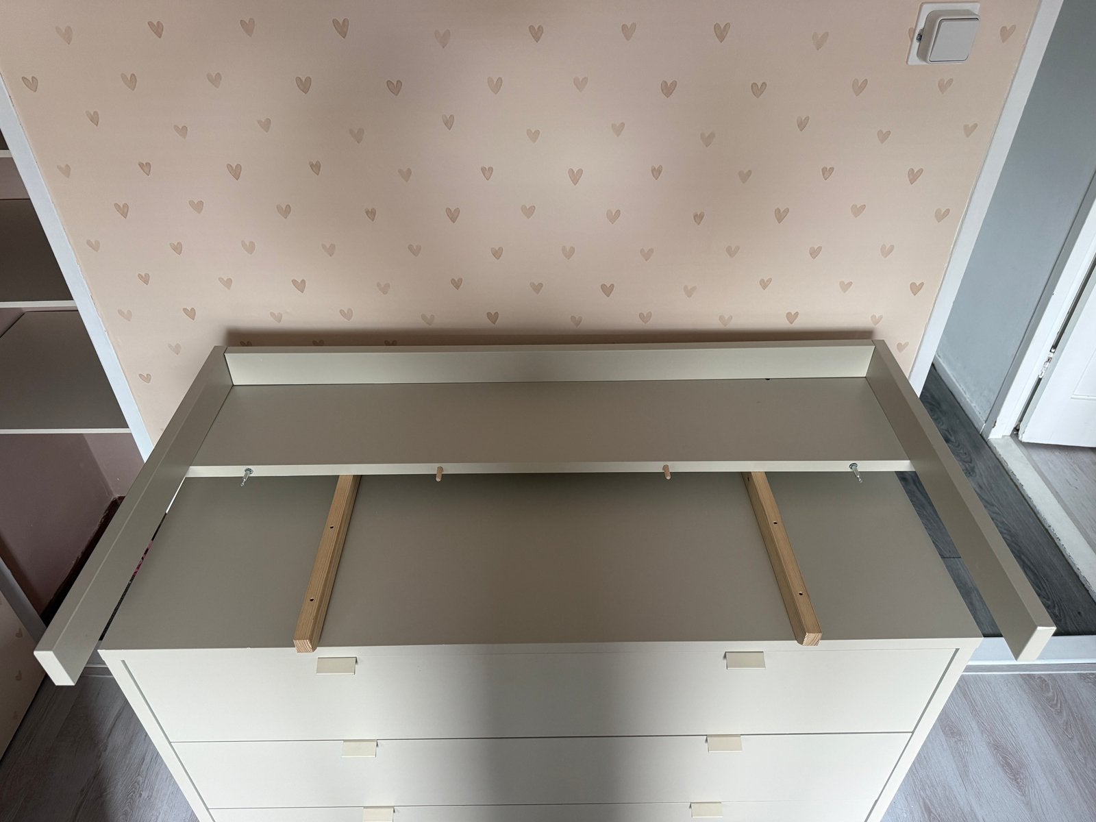 Kidsmill Amy Oatmeal breed bladvergroter, Kinderen en Baby's, Kinderkamer | Commodes en Kasten, Ophalen, Gebruikt, 50 tot 70 cm