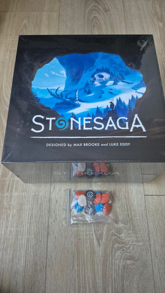 Stonesaga - Kickstarter Editie (Nieuw in Seal), Een of twee spelers, Ophalen of Verzenden, Nieuw, Open Owl Studios