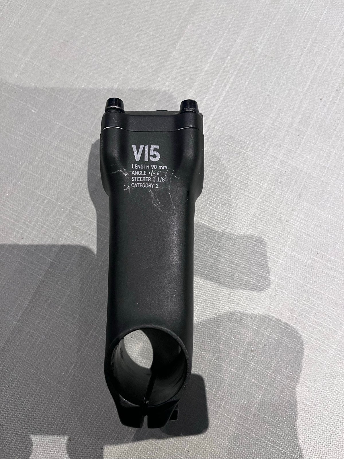 V15 Fietsstuurpen - 90mm, +/-6 graden, 1 1/8" stuurbuis, Gebruikt, Stuur, Ophalen of Verzenden, Aluminium