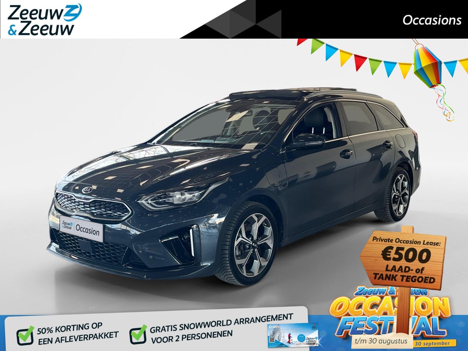 Kia Ceed Sportswagon 1.6 GDI PHEV ExecutiveLine Stoelverwarm, Auto's, Lichtsensor, Gebruikt, Te koop, 1300 kg